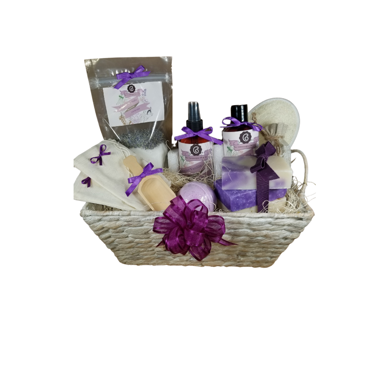 Lotion Body Mist Salts - Natural Luxury Spa Gift Basket Set