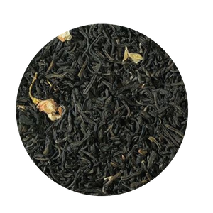 Jasmine Blossoms Green Tea (Loose Leaf) In China whole green leaf teas are traditionally scented with Jasmine flowers placed in layers within. The petals are harvested during the day and stored cool at night in order to bloom and unfold their full fragrance. According to the desired quality grades the petals are sifted out after processing. For this reason teas vary from light to stronger delicate floral flavors and tastes. Subject to global limited availability. Taste: The cup has a light, slightly yellow color and already spreads the intense bouquet of jasmine. Jasmine Blossoms Green Tea (Loose Leaf) In China whole green leaf teas are traditionally scented with Jasmine flowers placed in layers within. The petals are harvested during the day and stored cool at night in order to bloom and unfold their full fragrance. According to the desired quality grades the petals are sifted out after processing. For this reason teas vary from light to stronger delicate floral flavors and tastes. Subject to global limited availability. Taste: The cup has a light, slightly yellow color and already spreads the intense bouquet of jasmine.