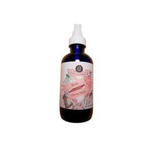 Rose Flower Water - Culinary Grade   Made with pure Rose Absolute Essential Oil and distilled water, this Rose Flower Water contains the essence of the plant in every drop, just like the essential oil, but in a milder form. Our Rose Flower Water has a sweet-floral aroma. No added perfumes, organc, food grade approved.   Uses   Rose Flower Water is suitable for food use Add to desserts, beverages, and candies It makes a practical and suitable body splash and deodorant. Rose is a wonderful toner for all skin types. Flower Waters are great to naturally freshen the air, instead of using aerosols which can be harmful to the environment. Can be added to body and skin care products. Perfect as a light airy rose scented body spray. Delightful as a body and face mist after makeup application, or to refresh and cool the skin throughout the day.    Ingredients: Pure distilled water & essential oil of Rose Absolute (Rosa centifolia). Pure food grade.