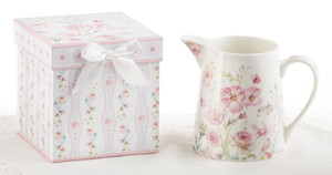 Poppy Seed 5" Porcelain Pitcher in Gift Box: Use a a center piece on your everyday table, kitchen counter or breakfast bar! lovely on a ladies dressing table. Part of the Blue Romance Collection. Includes: 5" Porcelain Pitcher in Gift Box Poppy Seed Collection Dishwasher safe Comes in it's own matching print gift/storgae box with silk bow, can be repurposed. Poppy Seed 5" Porcelain Pitcher in Gift Box: Use a a center piece on your everyday table, kitchen counter or breakfast bar! lovely on a ladies dressing table. Part of the Blue Romance Collection. Includes: 5" Porcelain Pitcher in Gift Box Poppy Seed Collection Dishwasher safe Comes in it's own matching print gift/storgae box with silk bow, can be repurposed.