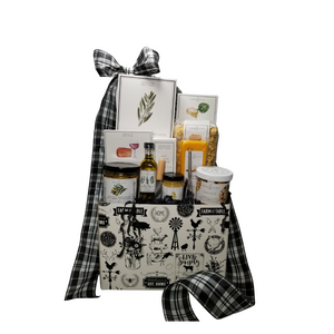 Farm to Table Epicure Gift Basket Box: From the Cornucopia’s Epicure Shop, gourmet specialties made in the USA. Perfect to send for any occasion. An array of cheeses, Hardwood Smoked Summer Sausage, Gourmet Crackers, Mixed Nuts, & Vanilla Caramel Popcorn. *Gourmet Food products are made in the USA and are shelf stable. Includes: Reusable gift box Mini Cheese Spreader, Mini Whisk, *5 oz jar Sevillano Green Olives with Herbes de Provence (basil, thyme, fennel, and lavender) *60 ml Tuscan Extra Virgin Olive Oil, infused with rosemary, oregano, and basil. A perfect accompaniment for a cheese board, *2 oz Gourmet Amber Beer Mustard, *5 oz Hardwood Smoked Summer Sausage, *4 oz Cheddar Cheese bar, *4 oz Jalapeno Cheese bar, 4.75 oz Mixed Nuts, delightful mix of crunch, 8 oz bagged Gourmet Popcorn, *2 oz Parmesan & Artichoke Dip Mix, for dipping crackers, breads, crisps. Mix with sour cream for an amazing gourmet treat! *6 oz Gourmet cracker. Gift comes wrapped in cellophane with hand tied Black and White Plaid bow, a complimentary enclosure card with your personal message. Farm to Table Epicure Gift Basket Box: From the Cornucopia’s Epicure Shop, gourmet specialties made in the USA. Perfect to send for any occasion. An array of cheeses, Hardwood Smoked Summer Sausage, Gourmet Crackers, Mixed Nuts, & Vanilla Caramel Popcorn. *Gourmet Food products are made in the USA and are shelf stable. Includes: Reusable gift box Mini Cheese Spreader, Mini Whisk, *5 oz jar Sevillano Green Olives with Herbes de Provence (basil, thyme, fennel, and lavender) *60 ml Tuscan Extra Virgin Olive Oil, infused with rosemary, oregano, and basil. A perfect accompaniment for a cheese board, *2 oz Gourmet Amber Beer Mustard, *5 oz Hardwood Smoked Summer Sausage, *4 oz Cheddar Cheese bar, *4 oz Jalapeno Cheese bar, 4.75 oz Mixed Nuts, delightful mix of crunch, 8 oz bagged Gourmet Popcorn, *2 oz Parmesan & Artichoke Dip Mix, for dipping crackers, breads, crisps. Mix with sour cream for an amazing gourmet treat! *6 oz Gourmet cracker. Gift comes wrapped in cellophane with hand tied Black and White Plaid bow, a complimentary enclosure card with your personal message.