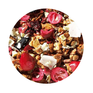 Fruit tea blend, Cherry Kiwi Coconut (Loose Leaf) Acid Free Blend: This extremely accomplished and decorative creation will certainly add a shine to your tea assortment, and you will find is most pleasurable. The acid-free blend is supported by freeze-dried kiwi and sour cherry pieces, juicy cranberry slices and topped with crunchy coconut flakes. Delicious iced as well. 10-12 minutes 203-212 °F 1-2 level tsp./ 6 oz serving Ice-Able Tea Blend Fruit tea blend, Cherry Kiwi Coconut (Loose Leaf) Acid Free Blend: This extremely accomplished and decorative creation will certainly add a shine to your tea assortment, and you will find is most pleasurable. The acid-free blend is supported by freeze-dried kiwi and sour cherry pieces, juicy cranberry slices and topped with crunchy coconut flakes. Delicious iced as well. 10-12 minutes 203-212 °F 1-2 level tsp./ 6 oz serving Ice-Able Tea Blend