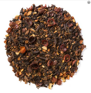 Christmas Morning Black Tea Blend (Loose Leaf) Organic black tea, organic cinnamon, organic orange peel, organic peppermint, organic cloves, organic nutmeg and natural flavor. Christmas Morning Black Tea Blend (Loose Leaf) Organic black tea, organic cinnamon, organic orange peel, organic peppermint, organic cloves, organic nutmeg and natural flavor.