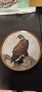Collection Plate-Golden Eagle: Majestic Birds of Prey # 4809 Hamilton Collection Golden Eagle Plate Majestic Birds of Prey C. Ford Riley 1983 Collection Plate-Golden Eagle: Majestic Birds of Prey # 4809 Hamilton Collection Golden Eagle Plate Majestic Birds of Prey C. Ford Riley 1983
