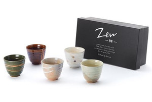 Cup Set "Takashi"
Japanese ceramics,
5 assorted, in gift box
content 5 fl. oz. (0.15 l)
H. 3.1 inches (8 cm), Ø 3.1 inches (8 cm)
Box 11.6 x 7 x 3.5 inches (29.5 x 18 x 9 cm) Cup Set "Takashi"
Japanese ceramics,
5 assorted, in gift box
content 5 fl. oz. (0.15 l)
H. 3.1 inches (8 cm), Ø 3.1 inches (8 cm)
Box 11.6 x 7 x 3.5 inches (29.5 x 18 x 9 cm)