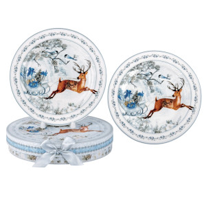 About this product

These plates, made from fine porcelain, are perfect for serving holiday treats or as a decorative addition to your home. They come elegantly packaged in a matching gift box, making them a perfect gift for friends, family, or yourself this holiday season. Diameter 7.5" (19 cm) 2 plates in a Gift Box Eco-friendly & Safe material – Made of high-grade bone china.

Product details

Made in China