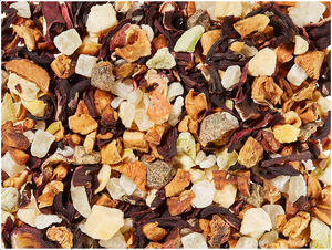 With a subtle, nevertheless fully present tanginess, this creation offers a truly fruity and sweet infusion with a shining red cup. The blend will delight you with its very special highlights such as sun-ripened kiwi pieces and peach crunch. A combination of fresh kiwi, mellow peach and sweet pineapple make a winning blend.
apple pieces, pineapple cubes (pineapple, sugar), hibiscus blossoms, peach pieces (peach, rice flour), flavoring, freeze-dried peach pieces (peach, sugar), freeze-dried kiwi pieces.
Important: Always brew with boiling water and let infuse for 5-10 minutes in order to obtain a safe beverage With a subtle, nevertheless fully present tanginess, this creation offers a truly fruity and sweet infusion with a shining red cup. The blend will delight you with its very special highlights such as sun-ripened kiwi pieces and peach crunch. A combination of fresh kiwi, mellow peach and sweet pineapple make a winning blend.
apple pieces, pineapple cubes (pineapple, sugar), hibiscus blossoms, peach pieces (peach, rice flour), flavoring, freeze-dried peach pieces (peach, sugar), freeze-dried kiwi pieces.
Important: Always brew with boiling water and let infuse for 5-10 minutes in order to obtain a safe beverage