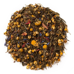 Green Tea Garden (Loose Leaf) combines cinnamon and chamomile with a base of delicate green tea. Ingredients: Organic black tea, organic rose petals and natural flavor. Taste: Carries an exotic flavor with floral undertones and a cinnamon spice finish. Origin: Green Tea Garden loose leaf blend is sourced from China. Green Tea Garden (Loose Leaf) combines cinnamon and chamomile with a base of delicate green tea. Ingredients: Organic black tea, organic rose petals and natural flavor. Taste: Carries an exotic flavor with floral undertones and a cinnamon spice finish. Origin: Green Tea Garden loose leaf blend is sourced from China.