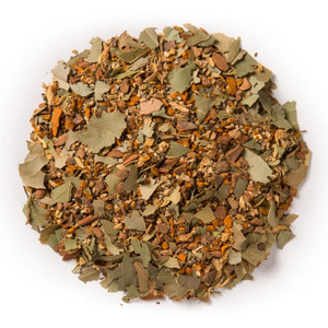 De-Congest (Loose Leaf) aims to clear sinus and chest congestion by promoting the balanced circulation of energy and substance throughout the body Ingredients: Organic cinnamon bark, turmeric root, licorice root, ginger root, black pepper and bay leaf. Taste: A vibrant turmeric blend with a sweet cinnamon, licorice finish. Organic Ayurvedic Infusions aims to promote balance between the mind, body and spirit. De-Congest (Loose Leaf) aims to clear sinus and chest congestion by promoting the balanced circulation of energy and substance throughout the body Ingredients: Organic cinnamon bark, turmeric root, licorice root, ginger root, black pepper and bay leaf. Taste: A vibrant turmeric blend with a sweet cinnamon, licorice finish. Organic Ayurvedic Infusions aims to promote balance between the mind, body and spirit.
