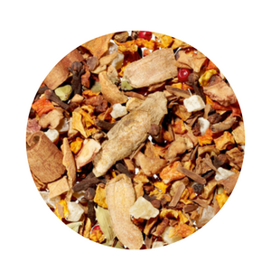Fruit tea blend, flavored Pumpkin Pie The quintessential sweet American pie is replicated perfectly in this fruit tea blend. With pumpkin pieces as the base for this tea, the spiced pumpkin flavor is true to life. Further, the pumpkin is beautifully enhanced with just the right amount of spices to make this tea a must have for the fall season. Ingredients:pumpkin cubes, apple pieces, cinnamon pieces, ginger cubes (sugar, ginger, acidifying agent: citric acid), turmeric roots, cinnamon rods, cloves, cardamom (whole), pink pepper, natural flavoring. Add a scoop of homemade whipped cream or froathed milk topping and an extra dash of cinnamon on top, enjoy! Fruit tea blend, flavored Pumpkin Pie The quintessential sweet American pie is replicated perfectly in this fruit tea blend. With pumpkin pieces as the base for this tea, the spiced pumpkin flavor is true to life. Further, the pumpkin is beautifully enhanced with just the right amount of spices to make this tea a must have for the fall season. Ingredients:pumpkin cubes, apple pieces, cinnamon pieces, ginger cubes (sugar, ginger, acidifying agent: citric acid), turmeric roots, cinnamon rods, cloves, cardamom (whole), pink pepper, natural flavoring. Add a scoop of homemade whipped cream or froathed milk topping and an extra dash of cinnamon on top, enjoy!