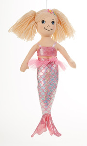 14" Apple Dumplin Pink Mermaid Doll: She's all dressed up in her prettiest mermaid dress of pastel Pink. If your little one loves mermaids, she will adore this doll and best of all she's so ready to come to tea! Includes: 1 14" Apple Dumplin Doll 14" Apple Dumplin Pink Mermaid Doll: She's all dressed up in her prettiest mermaid dress of pastel Pink. If your little one loves mermaids, she will adore this doll and best of all she's so ready to come to tea! Includes: 1 14" Apple Dumplin Doll