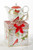 Christmas Cardinal Tea for One in Gift Box: The Cardinal series, this beautiful tea for one gift set in its own matching print gift box with matching satin ribbon. A decorative tassel on the handle adds a lovely touch.  Choose a Cornucopia Christmas Tea and accessories to create a truley unique gift.   Includes:  5.8" Tea for One Set in gift box, porcelain, holds 2 cups in matching keepsake gift box, Stacked teapot and oversized teacup Soft white background with a Christmas Cardinal print Dishwasher safe