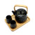 Black Marble Glazed Tea Set 22 oz Tea Pot with 2 Cups and Wooden Tray (1/12)

Teapot Size: 5.5"H Capacity: 22 fl oz Cups Size: 2.4"H Capacity: 3 fl oz

Teapot comes with stainless steel strainer and wooden tray

Case Pack: 12

Material: Porcelain

Origin: China
