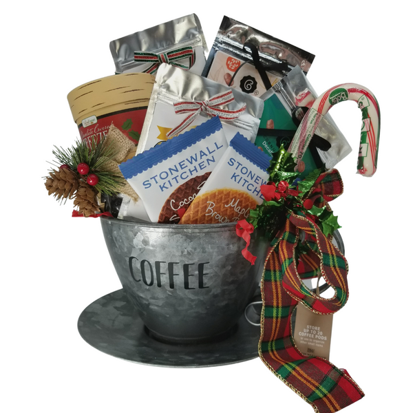 Barnett's Gourmet Chocolate Biscotti Gift Basket, Christmas Holiday Him & Her
