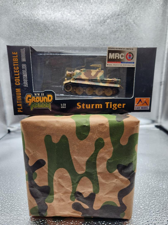 German Sturm Tiger Tank Easy Model Ground Armor 1/72 ready built, painted and decaled Ages 8 and up Made in China