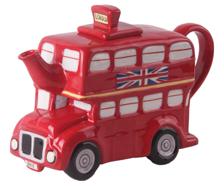 About this product
Experience the charm of London with our London Bus Teapot from Blue Sky Clayworks. This unique teapot captures the essence of the iconic London bus in a practical yet playful design. Each piece is handcrafted and hand-painted, highlighting our commitment to high design and manufacturing techniques. Ideal for use, it brings a touch of British elegance to your kitchen table, making every tea time an extraordinary experience. Size: 9.5'' x 4'' x 6.5''. Enjoy a cup of tea with a twist of artistry!

Details
•  Made in China
•  Weight: 3 lb (1.36 kg)