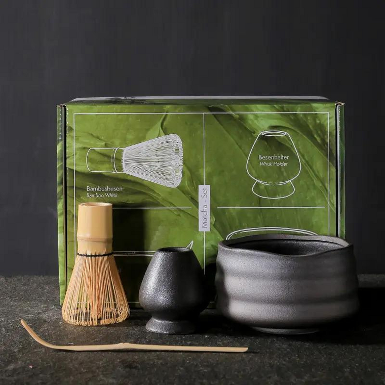Experience the profound elegance of the matcha tea ceremony with Davidson's Matcha Set. This meticulously curated collection features a matcha bowl, a graceful whisk, and a finely carved spoon, inviting any tea enthusiast to partake in this timeless tradition. Designed exclusively for the preparation of Ceremonial Matcha Powder, this set ensures that every sip embodies the essence of grace and focus.