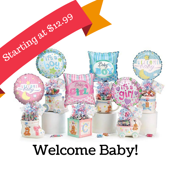 New baby gift baskets, Best New Baby gifts, Delivery, Ready to purchase gift baskets