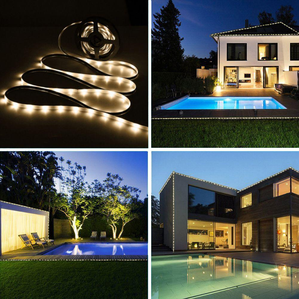 Solar Strip Light LED 3m 5 Lighting Modes Flexible with Adhesive ...