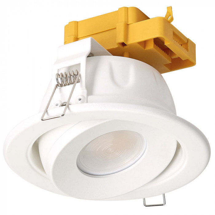 11W Gimble LED Downlight in White Lighting Style