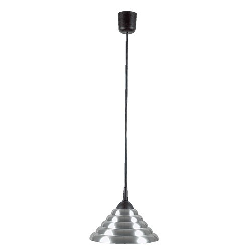 Small Wide Pendant Light In Silver E27 | Lighting Style