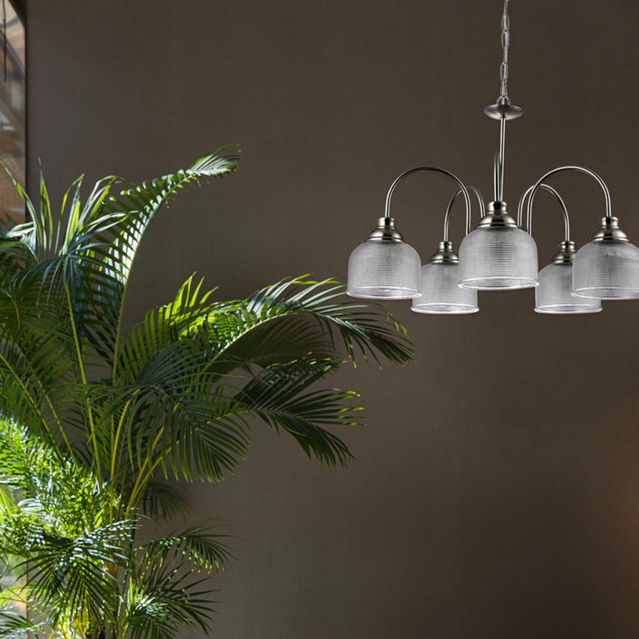 5 light shaded chandelier best sale