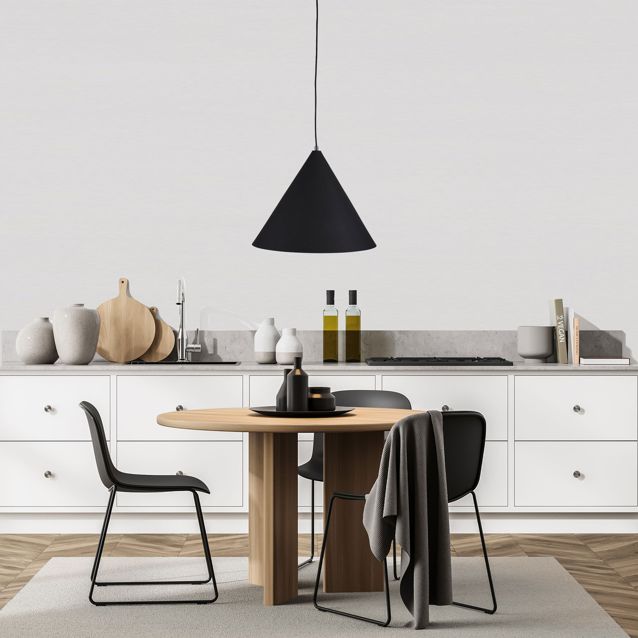 Large Black Cone Shade Pendant Light E27 60W | Lighting Style