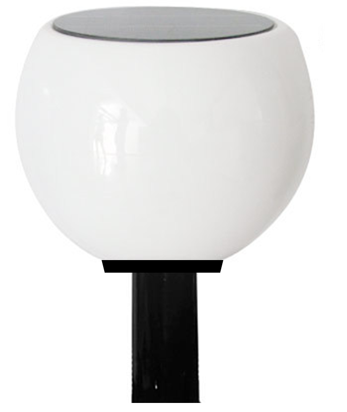 Solar Sphere Post Top Warm White 200lm IP67 | Lighting Style