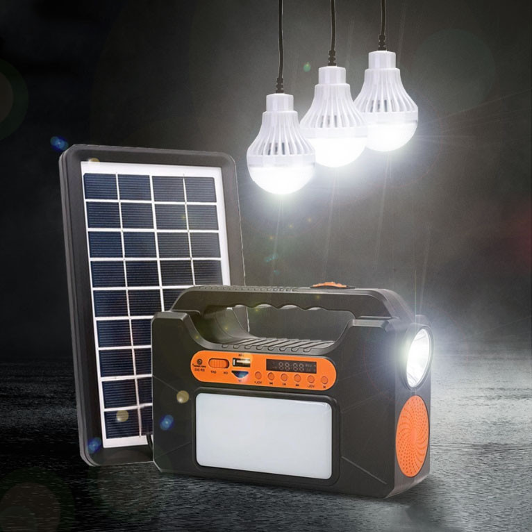 Solar Portable Torch 10W With Radio, Bluetooth and Charger