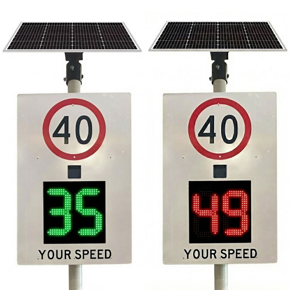Radar Speed Sign 1-99 Km Per Hr Industrial Grade IP65 240V | Lighting Style