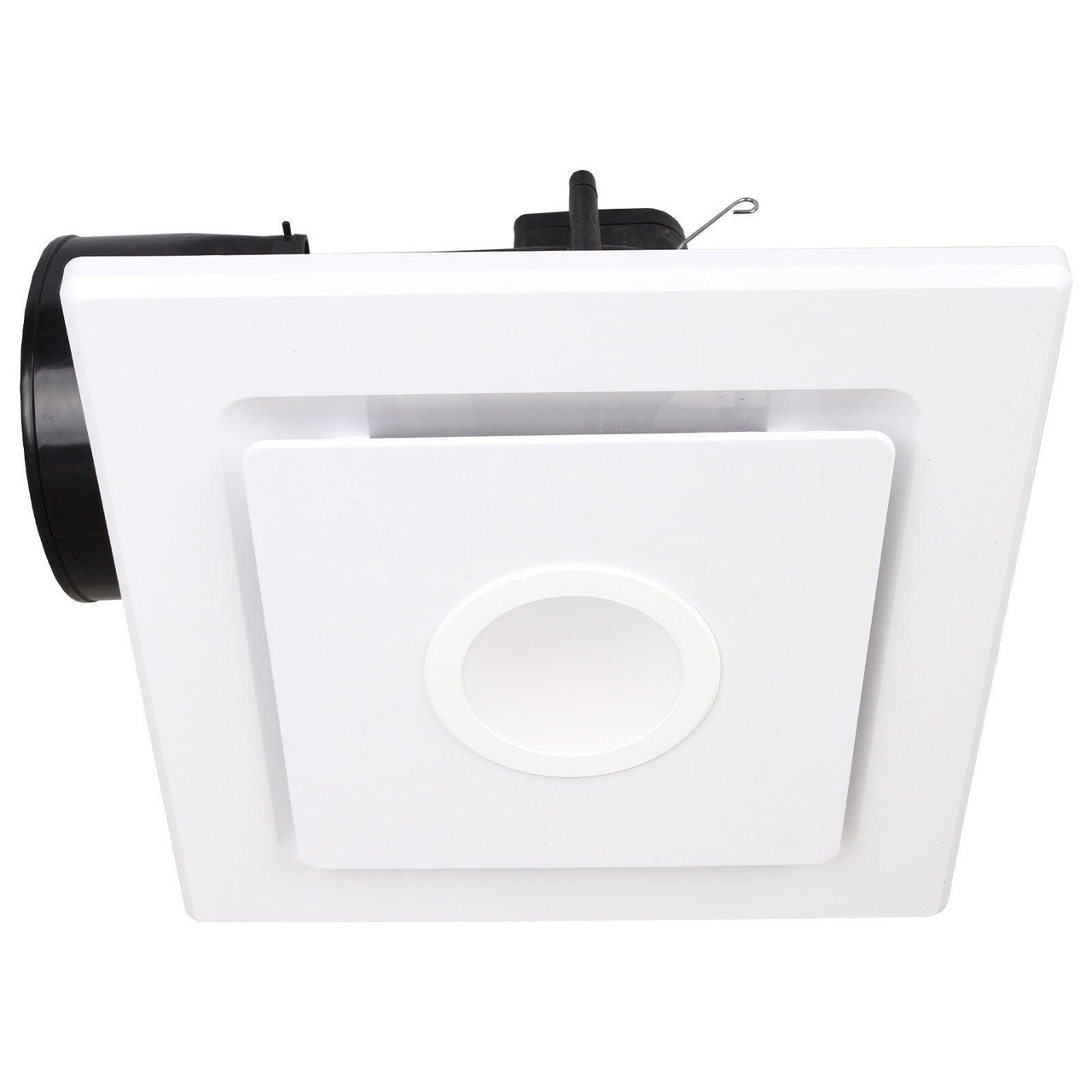 Exhaust Fan White 33cm Square 35W With 10W LED Light 4000K 860lm ...