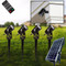 Solar Garden Spotlight Kit Remote Control 4 Lights With Solar Panel