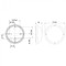 Bulkhead Light Marine Grade 316 Steel Vandal Proof Silver 3000K IP55 IK10 Double Insulated