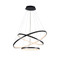 LED Pendant Light In Black 1m With Remote Control 3500lm 3000K 5000K 80W