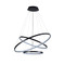 LED Pendant Light In Black 1m With Remote Control 3500lm 3000K 5000K 80W