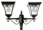 Solar Post Light Two Inverted Curved Heads 700lm IP44 2350mm