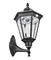 Solar Pillar Wall Light In Black With Infrared Sensor 3.8W Bright White