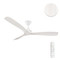152cm 60-inch Ivory DC Ceiling Fan Remote Control 3 Blade 35W 6 Speed