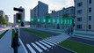 Solar Traffic Lights Pair Pedestrian Push Buttons Wireless Sync 5 Nights Autonomy