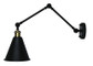 Contemporary Adjustable Wall Light Matt Black Contemporary Adjustable Wall Light Matt Black