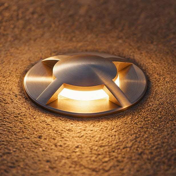 Direction Panel Light 4 Direction Beam LED Ground Stainless Light IP67 3000K | Lighting Style