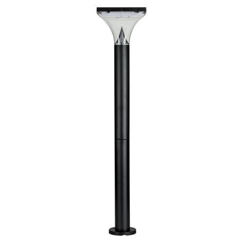 Solar Black 94cm Anti-Corrosion Bollard 200lm Multi Brightness Square