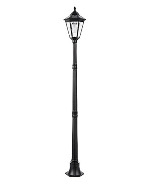 Solar Lamp Post With Motion Sensor 200lm IP44 3000K 1870mm Straight Head