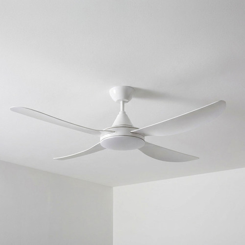 Salcedo 132cm 52-inch White AC Ceiling Fan Ezy-Fit Blades