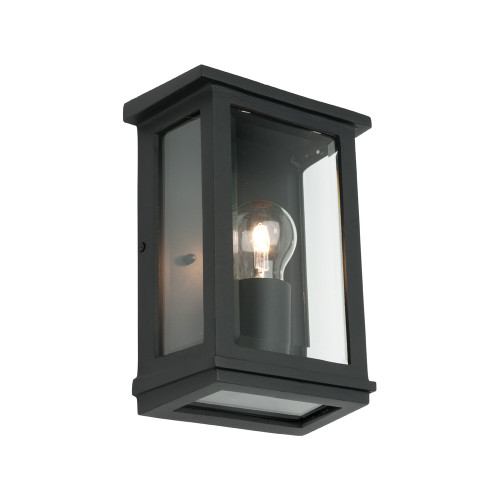 Black Wall Light Marine Grade E27 60W IP44 240mm