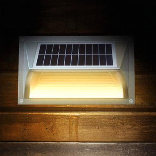 Solar Step Light or Low Wall Light 8 Hours Lighting Commercial Grade