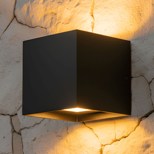 Up Down Light Marine Grade Modern Box 3000K 440lm Black