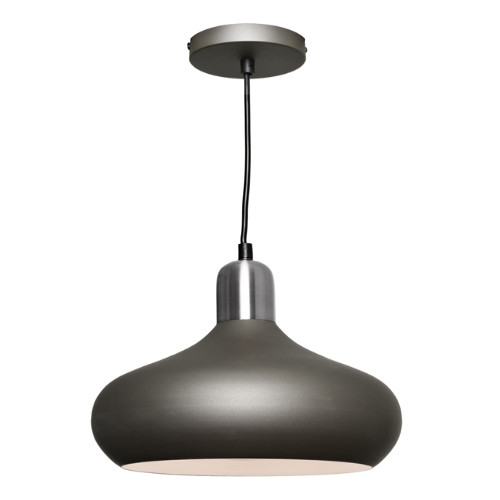 Pendant Modern Hanging Dome 60W Satin Chrome