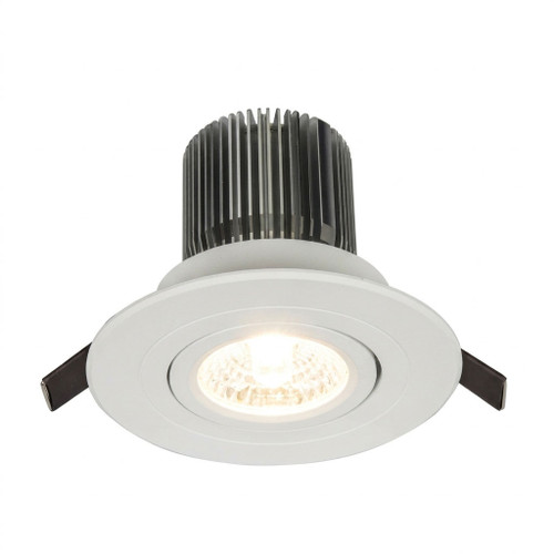 10W Gimble Downlight Dimmable 900lm IP20 Tri Colour 100mm White