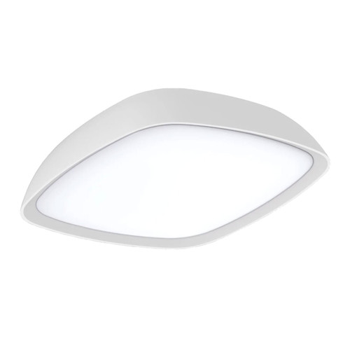 60mm Oyster Light Modern Shaped 3000K 920lm 10W White